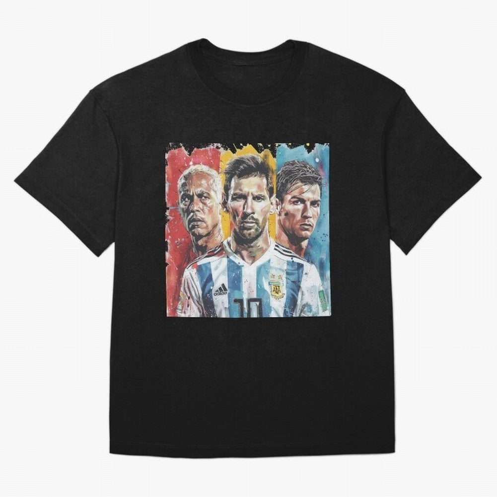 TOP 3 Soccer Players Classic T-Shirt Show Your Tournament Heart for FIFA World Cup 2026 Group Stage for Fans of Messi, CR7 and Mbappe and Argentina, Bringing Tournament Hype, Historic Matchups, Family Viewing Parties and Global Sports Pride; Made