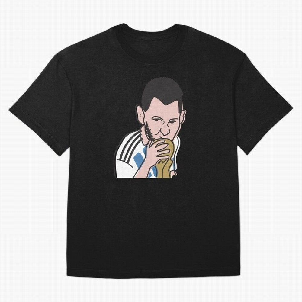 Lionel Messi in Weirdtual Reality Oversized T-Shirt Carry FIFA World Cup 2026 for Fans of Haaland and France and Portugal, Bringing Soccer Culture, Superstar Moments, National Team Dreams and Competitive Fire; Made for Die Hard Supporters, Soccer