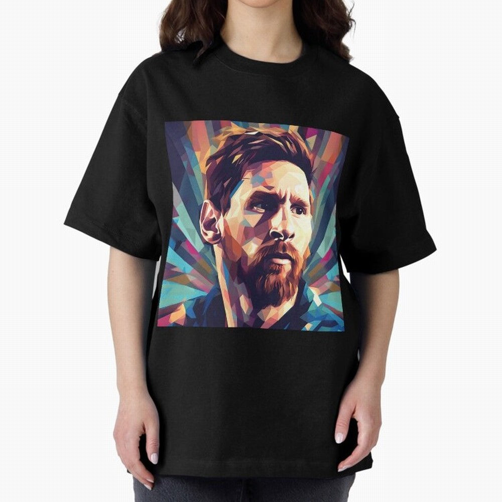 Lionel Messi Portrait Abstract Digital Art, Football Player Classic T-Shirt Capture FIFA World Cup 2026 USA Canada Mexico Driven by CR7, Portugal Energy, Stadium Chants, National Pride, Trophy Dreams and Unforgettable Football Memories; Created for