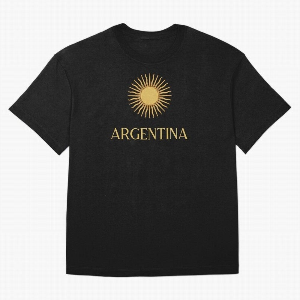 Argentina Gold Oversized T-Shirt Celebrate the Next Chapter of FIFA World Cup 2026 Featuring Neymar, Haaland and Cristiano Ronaldo, Spain and Netherlands Energy, Football Passion, Legendary Performances, Festival Vibes and Supporter Community;