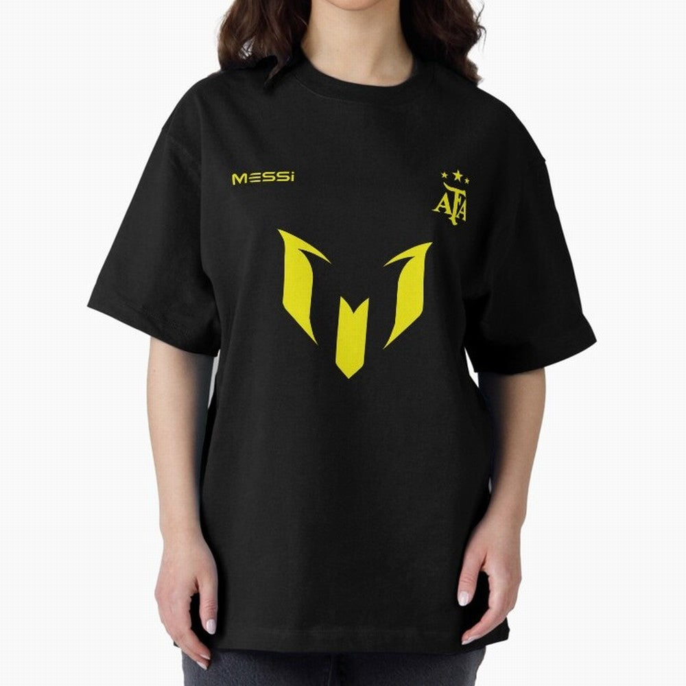 Lionel Messi logo - Argentina world champion Premium T-Shirt Honor Football Greatness during Match Day Hype around FIFA World Cup 2026 Group Stage, Cristiano Ronaldo, Argentina, Championship Spirit, Famous Goals, Roaring Crowds and International