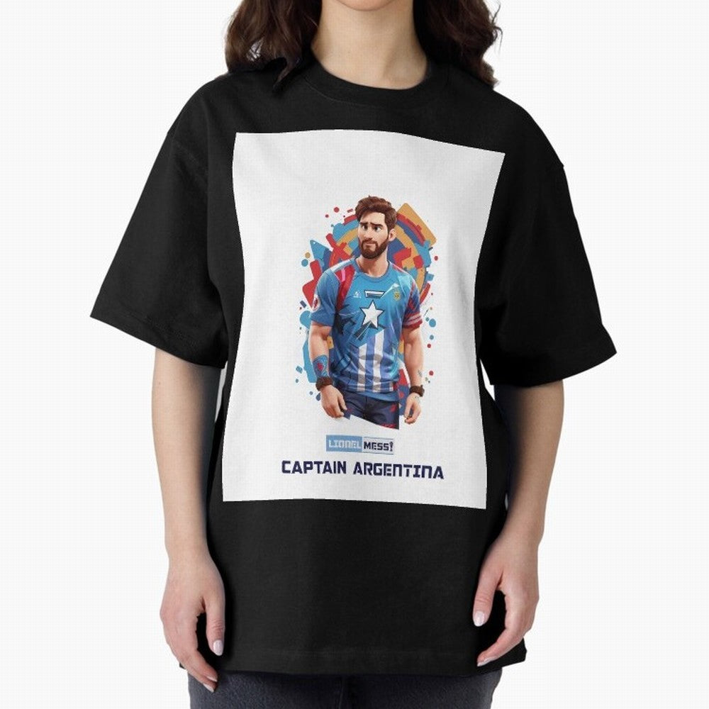 Lionel Messi Captain Argentina Graphic T-Shirt Carry National Pride through FIFA World Cup 2026 USA Canada Mexico Spirit, with Argentina, Cristiano Ronaldo, Match Day Excitement, Supporter Culture, Golden Goals and Global Football Passion; Ideal