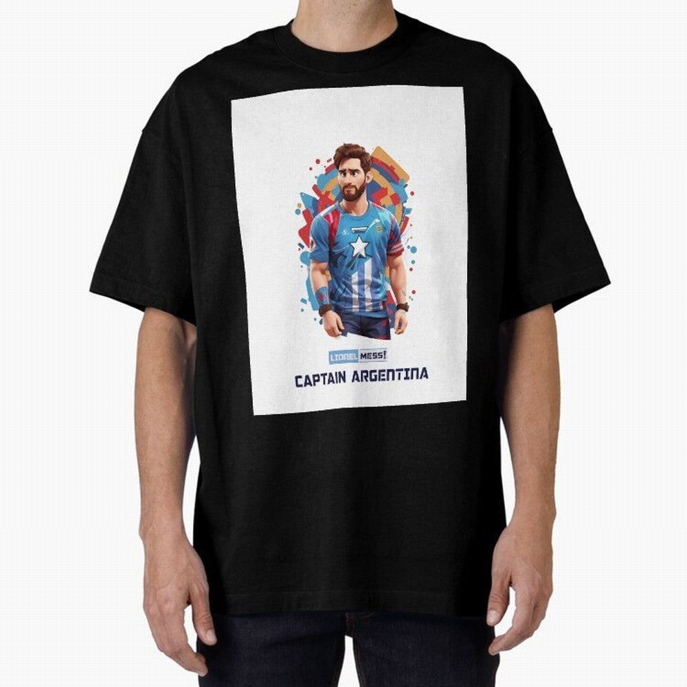 Lionel Messi Captain Argentina Graphic T-Shirt Carry National Pride through FIFA World Cup 2026 USA Canada Mexico Spirit, with Argentina, Cristiano Ronaldo, Match Day Excitement, Supporter Culture, Golden Goals and Global Football Passion; Ideal