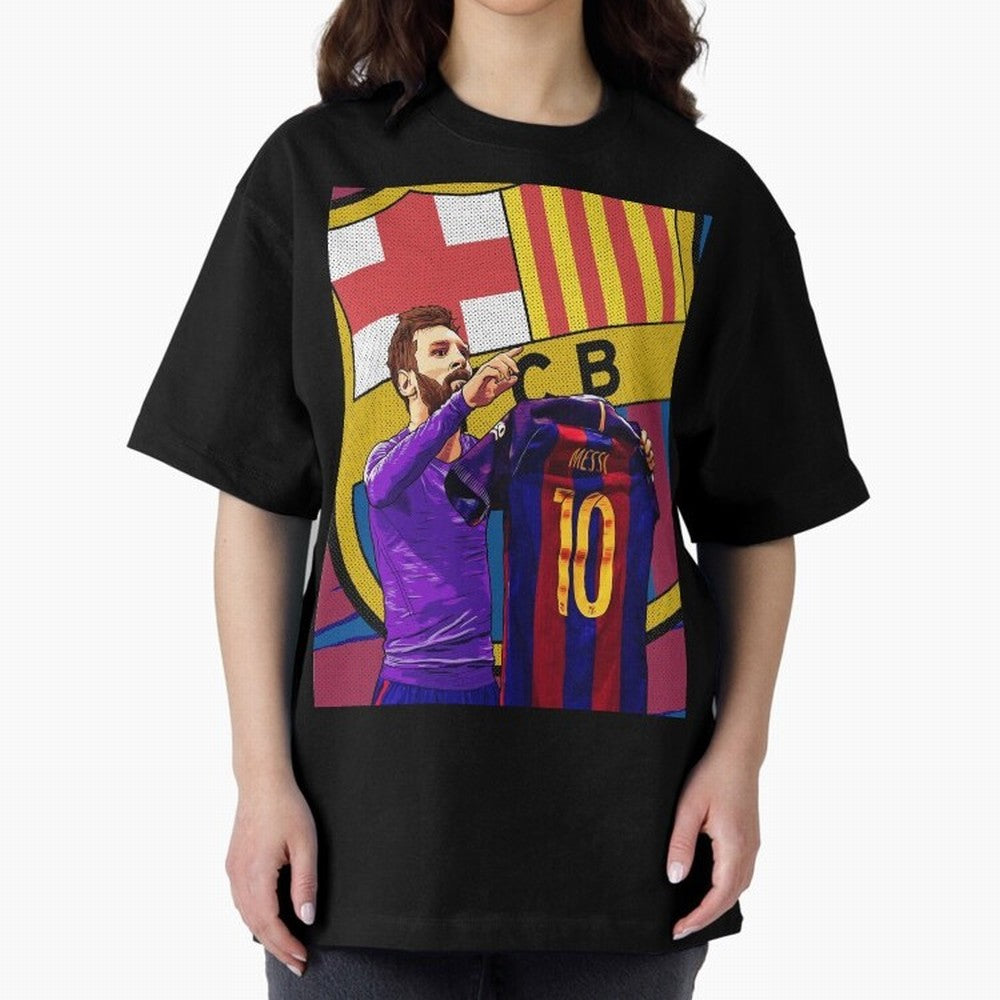Messi Goat in FC Barcelna Graphic T-Shirt Remember the FIFA World Cup 2026 Group Stage Journey through Mbappe and Neymar Highlights, France and Portugal Pride, Game Day Rituals, Football Legends, Country Pride and the Road to the Final; Ideal for