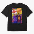 Messi Goat in FC Barcelna Premium T-Shirt Celebrate Soccer Greatness during FIFA World Cup 2026 Group Stage Featuring Messi and Cristiano Ronaldo, Argentina and Brazil Energy, Worldwide Fan Energy, Dramatic Goals, Stadium Lights and Championship