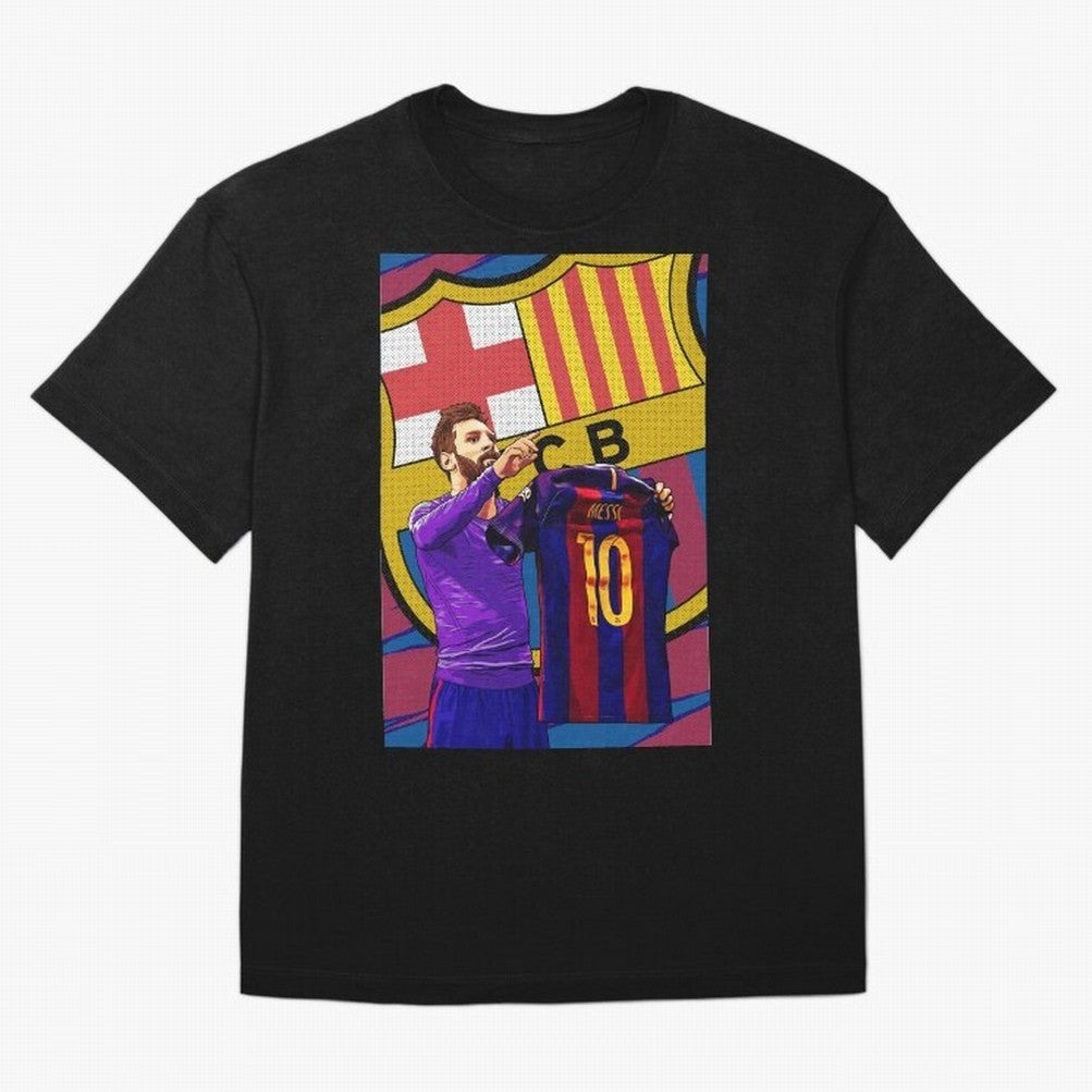 Messi Goat in FC Barcelna Premium T-Shirt Celebrate Soccer Greatness during FIFA World Cup 2026 Group Stage Featuring Messi and Cristiano Ronaldo, Argentina and Brazil Energy, Worldwide Fan Energy, Dramatic Goals, Stadium Lights and Championship
