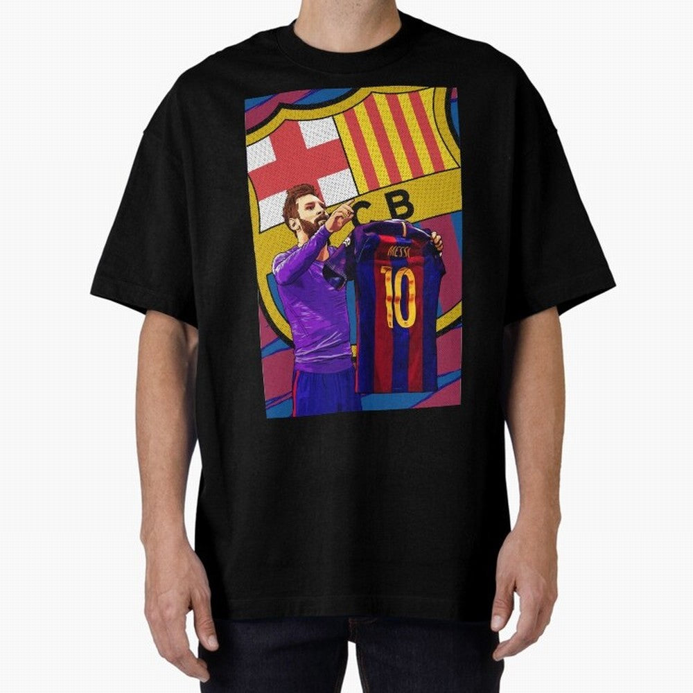 Messi Goat in FC Barcelna Premium T-Shirt Celebrate Soccer Greatness during FIFA World Cup 2026 Group Stage Featuring Messi and Cristiano Ronaldo, Argentina and Brazil Energy, Worldwide Fan Energy, Dramatic Goals, Stadium Lights and Championship