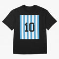 Lionel Messi 10 Premium T-Shirt Bring Stadium Energy to Global Football Passion for FIFA World Cup 2026, Capturing Messi and Cristiano Ronaldo, Portugal, Spain and Germany, Sports Nostalgia, International Competition, Famous Players and