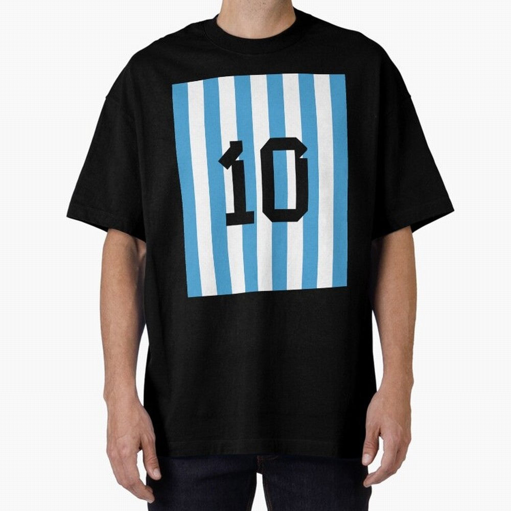 Lionel Messi 10 Premium T-Shirt Bring Stadium Energy to Global Football Passion for FIFA World Cup 2026, Capturing Messi and Cristiano Ronaldo, Portugal, Spain and Germany, Sports Nostalgia, International Competition, Famous Players and