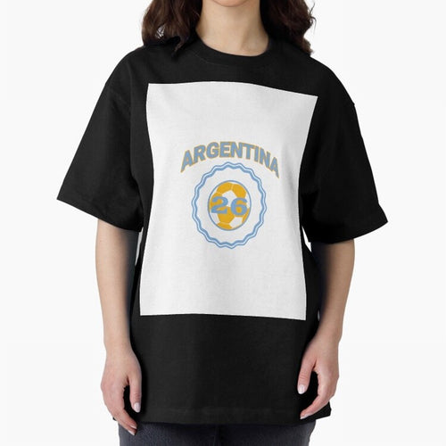Argentina 2026 world cup soccer badge Graphic T-Shirt Showcase FIFA World Cup 2026 Capturing Cristiano Ronaldo, Haaland and CR7, Portugal Energy, Champion Mindset, Group Stage Buzz, Knockout Tension and Passionate Fan Culture; Great for Watch