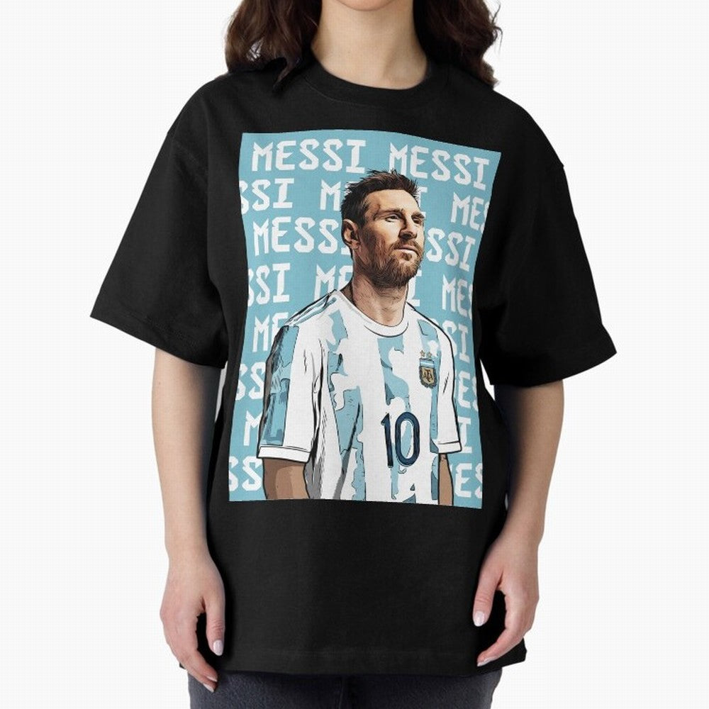Lionel Messi Premium T-Shirt Carry Global Football Passion for FIFA World Cup 2026 Group Stage, Centered on Haaland, England, France and Netherlands, Vintage Soccer Flavor, Modern Football Stars, National Flags and Final Night Emotion; Perfect for