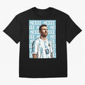 Lionel Messi Premium T-Shirt Carry Global Football Passion for FIFA World Cup 2026 Group Stage, Centered on Haaland, England, France and Netherlands, Vintage Soccer Flavor, Modern Football Stars, National Flags and Final Night Emotion; Perfect for