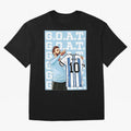 Lionel Messi Goat Premium T-Shirt Share Global Football Passion for FIFA World Cup 2026, Featuring Mbappe, Portugal, Spain and Germany, Supporter Pride, Iconic Celebrations, Legendary Names and Global Match Day Energy; Created for Match Day