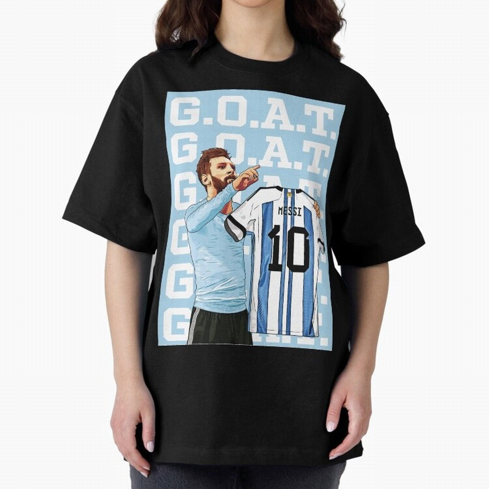 Lionel Messi Goat Premium T-Shirt Share Global Football Passion for FIFA World Cup 2026, Featuring Mbappe, Portugal, Spain and Germany, Supporter Pride, Iconic Celebrations, Legendary Names and Global Match Day Energy; Created for Match Day