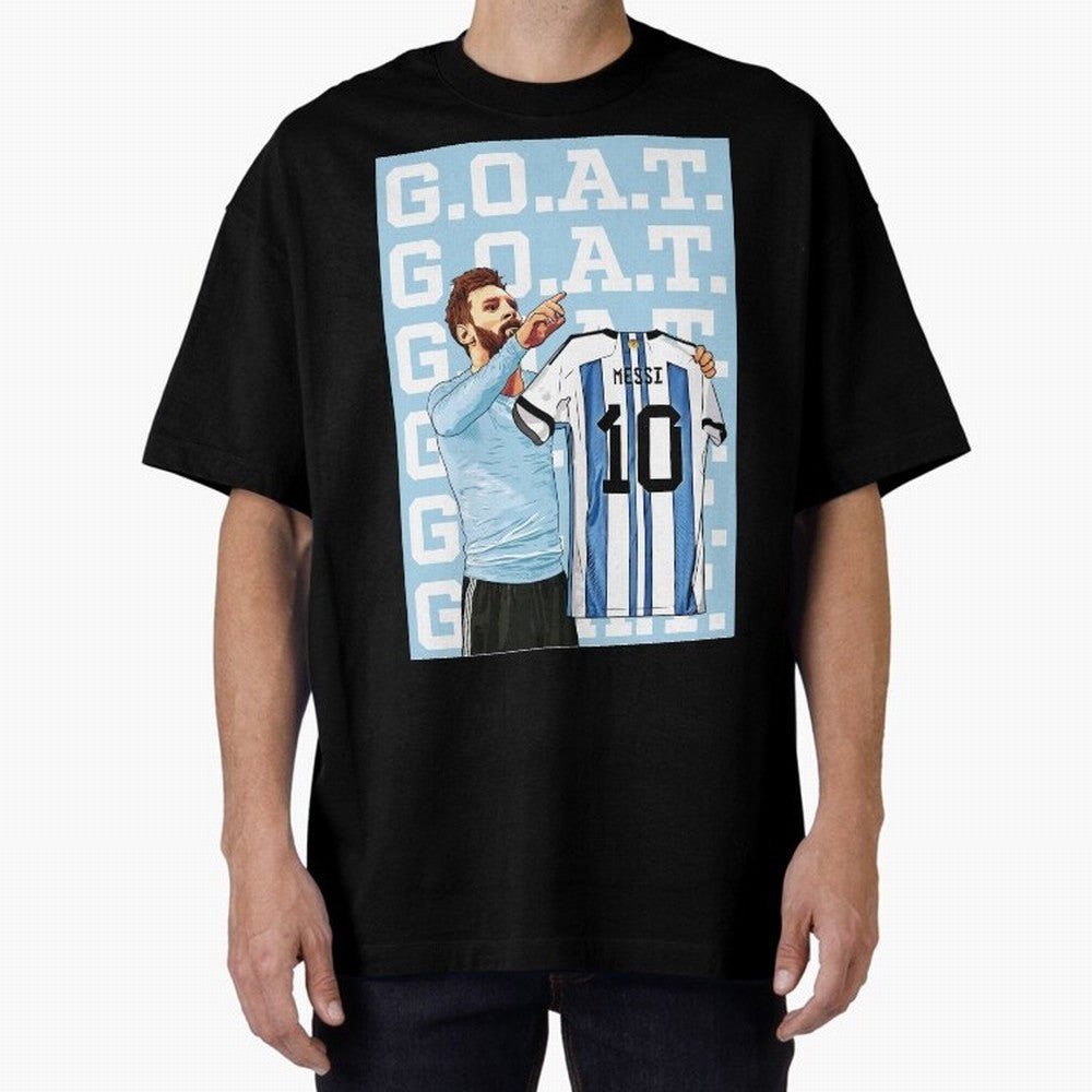 Lionel Messi Goat Premium T-Shirt Share Global Football Passion for FIFA World Cup 2026, Featuring Mbappe, Portugal, Spain and Germany, Supporter Pride, Iconic Celebrations, Legendary Names and Global Match Day Energy; Created for Match Day
