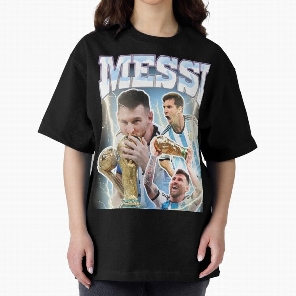 Messi Champion Vintage Retro Design Premium T-Shirt Bring Supporter Culture to the FIFA World Cup 2026 Journey through Neymar Highlights, France and Portugal Pride, Football Festival Excitement, Trophy Ambitions, Country Rivalries and Star Player