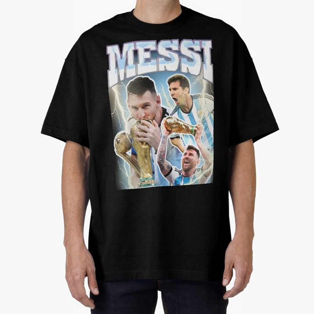 Messi Champion Vintage Retro Design Premium T-Shirt Bring Supporter Culture to the FIFA World Cup 2026 Journey through Neymar Highlights, France and Portugal Pride, Football Festival Excitement, Trophy Ambitions, Country Rivalries and Star Player