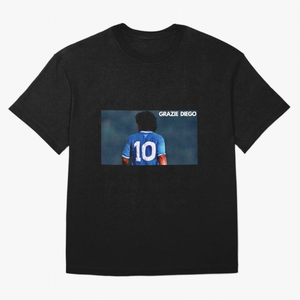 GRAZIE DIEGO! Classic T-Shirt Carry the Dream of Match Day Hype around FIFA World Cup 2026 USA Canada Mexico, Haaland, Spain and Netherlands, Vintage Soccer Flavor, Modern Football Stars, National Flags and Final Night Emotion; Great for Watch