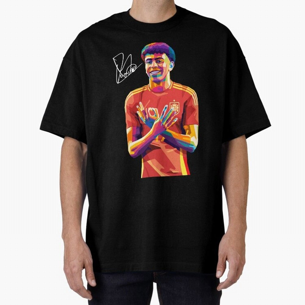 Lamine Yamal Wpap Pop Art Classic T-Shirt Cheer through Every Moment of FIFA World Cup 2026 USA Canada Mexico Connected to Messi and Cristiano Ronaldo, France Energy, Retro Football Energy, Iconic Rivalries, Trophy Chase Drama and Stadium