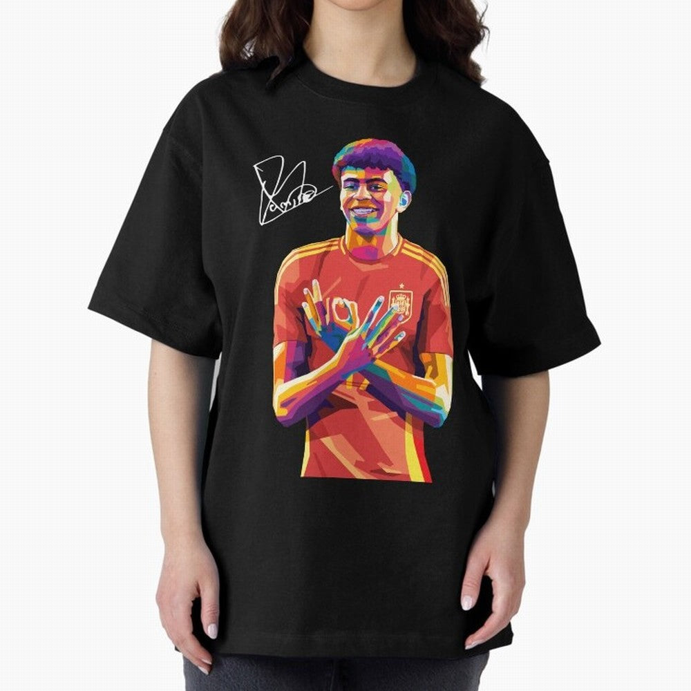 Lamine Yamal Wpap Pop Art Classic T-Shirt Cheer through Every Moment of FIFA World Cup 2026 USA Canada Mexico Connected to Messi and Cristiano Ronaldo, France Energy, Retro Football Energy, Iconic Rivalries, Trophy Chase Drama and Stadium