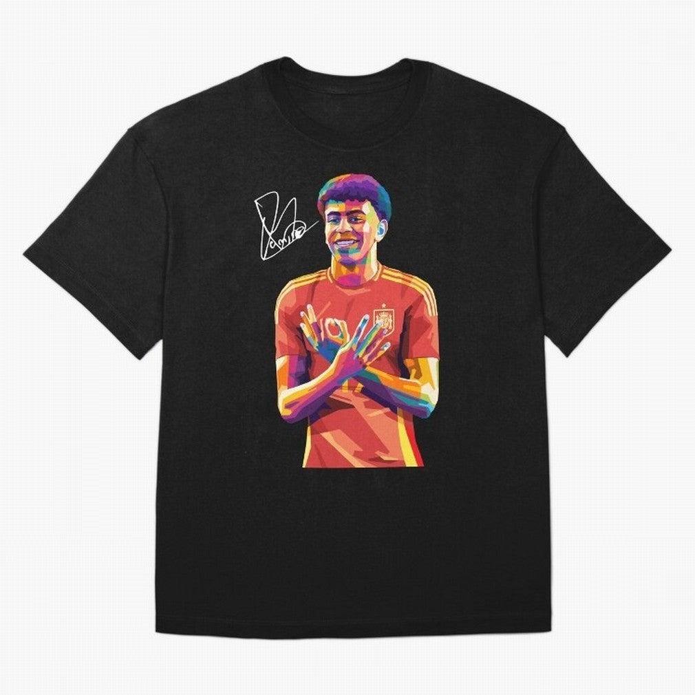 Lamine Yamal Wpap Pop Art Classic T-Shirt Cheer through Every Moment of FIFA World Cup 2026 USA Canada Mexico Connected to Messi and Cristiano Ronaldo, France Energy, Retro Football Energy, Iconic Rivalries, Trophy Chase Drama and Stadium