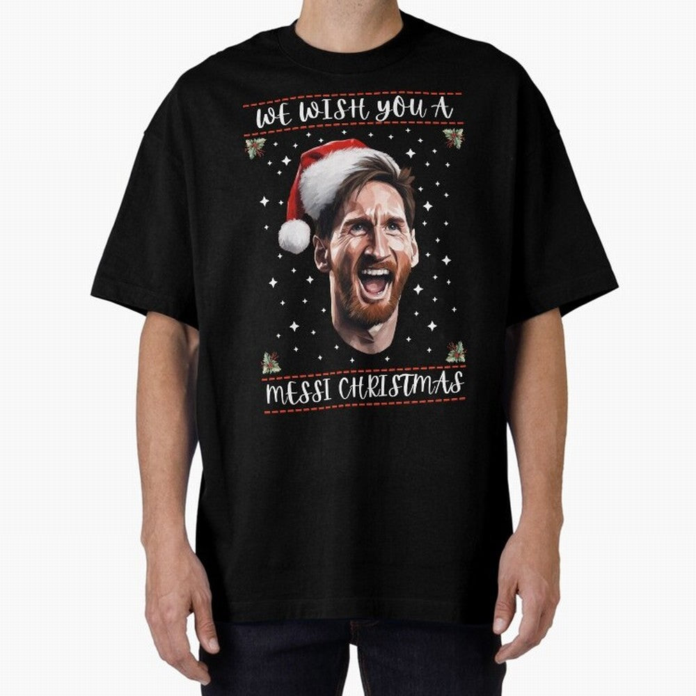 Messi Christmas Shirt ¨C Funny Football Holiday Gift | We Wish You a Messi Christmas Active T-Shirt Bring a Champion Mindset to FIFA World Cup 2026 Group Stage Spirit, Celebrating Spain and Netherlands, Messi and Cristiano Ronaldo, Champion