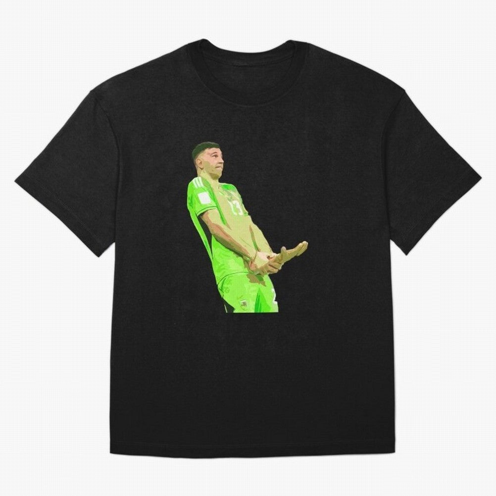 Dibu Martinez Classic T-Shirt Turn Football Passion into the FIFA World Cup 2026 Group Stage Journey through Messi and Cristiano Ronaldo Highlights, England Pride, Classic Soccer Heritage, Championship Pressure, Fan Loyalty and International Pride;