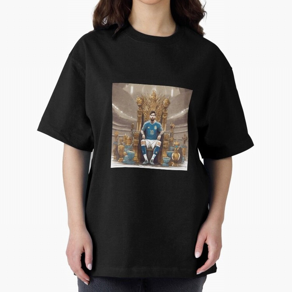 Messi Argentina Futbol Soccer King T-Shirt Classic T-Shirt Feel the Trophy Chase of Global Football Passion for FIFA World Cup 2026 USA Canada Mexico, Driven by Messi, Neymar and Mbappe, France and Portugal, Goal Celebration Energy, Supporter