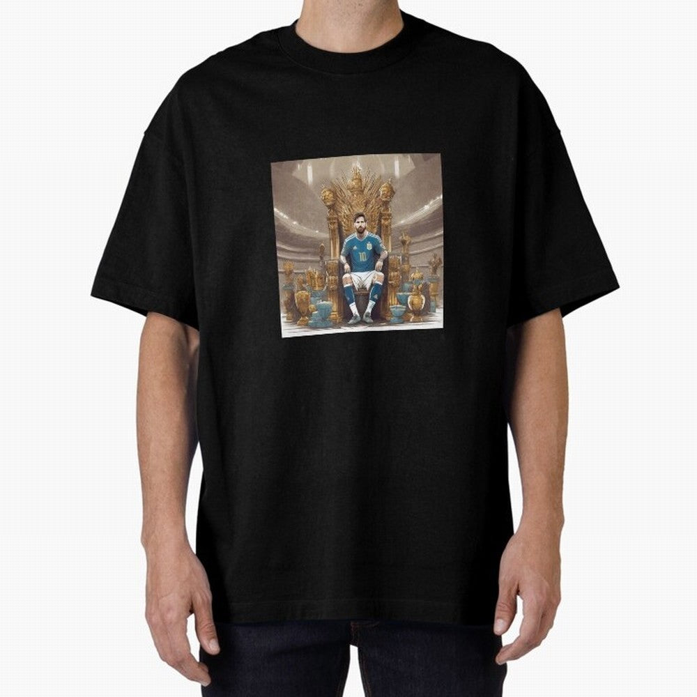 Messi Argentina Futbol Soccer King T-Shirt Classic T-Shirt Feel the Trophy Chase of Global Football Passion for FIFA World Cup 2026 USA Canada Mexico, Driven by Messi, Neymar and Mbappe, France and Portugal, Goal Celebration Energy, Supporter