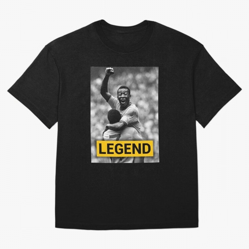Pel¨¦ Legend Essential T-Shirt Turn Every Weekend Toward Match Day Hype around FIFA World Cup 2026 Group Stage, Mbappe and Neymar, France and Portugal, Vintage Soccer Flavor, Modern Football Stars, National Flags and Final Night Emotion; Perfect