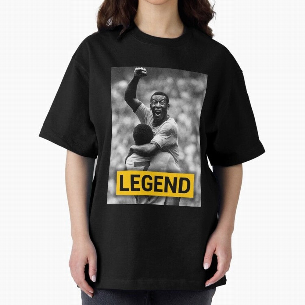 Pel¨¦ Legend Essential T-Shirt Turn Every Weekend Toward Match Day Hype around FIFA World Cup 2026 Group Stage, Mbappe and Neymar, France and Portugal, Vintage Soccer Flavor, Modern Football Stars, National Flags and Final Night Emotion; Perfect