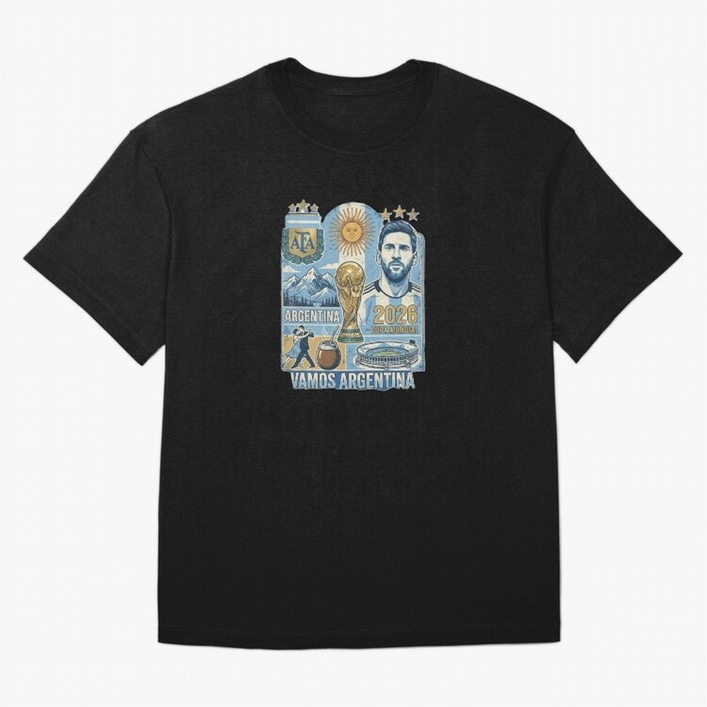 Argentina 2026 ¨C Copa Mundial Spirit Classic T-Shirt Bring Supporter Culture to Global Football Passion for FIFA World Cup 2026 Group Stage, Capturing Messi, Neymar and Mbappe, England, Game Day Rituals, Football Legends, Country Pride and the