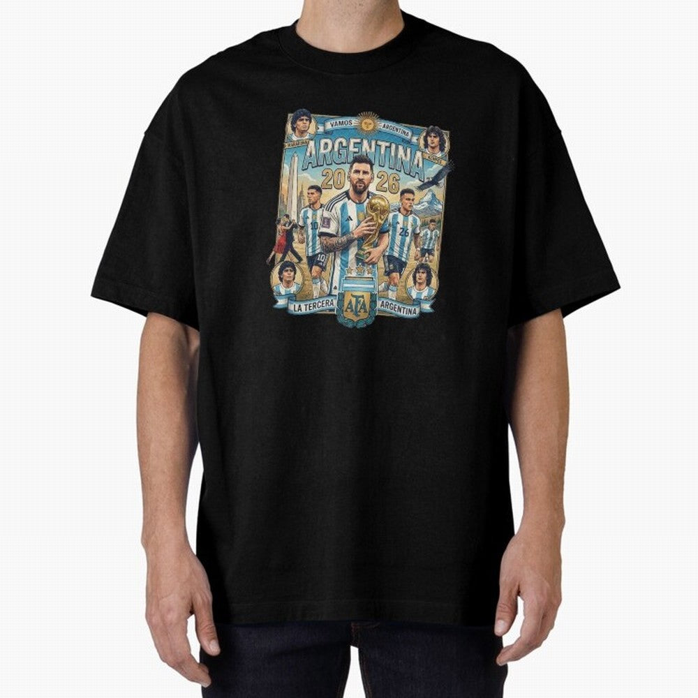 Argentina 2026 ¨C Copa Mundial Spirit Classic T-Shirt Spotlight FIFA World Cup 2026 Made for Mbappe, Spain and Netherlands Energy, Retro Football Energy, Iconic Rivalries, Trophy Chase Drama and Stadium Atmosphere; Ideal for Football Dads, Football