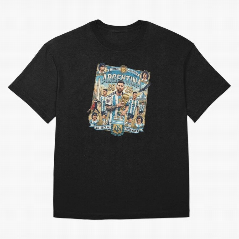 Argentina 2026 ¨C Copa Mundial Spirit Classic T-Shirt Spotlight FIFA World Cup 2026 Made for Mbappe, Spain and Netherlands Energy, Retro Football Energy, Iconic Rivalries, Trophy Chase Drama and Stadium Atmosphere; Ideal for Football Dads, Football