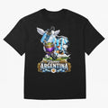 Cancha & Mate Dreams ¨C Argentina Football Heritage - Argentina Football Mate Mascot - Messi 10 Soccer Fan Art Classic T-Shirt Elevate FIFA World Cup 2026 USA Canada Mexico Spirit, Connected to Portugal, Messi, Neymar and Mbappe, Fan Favorite