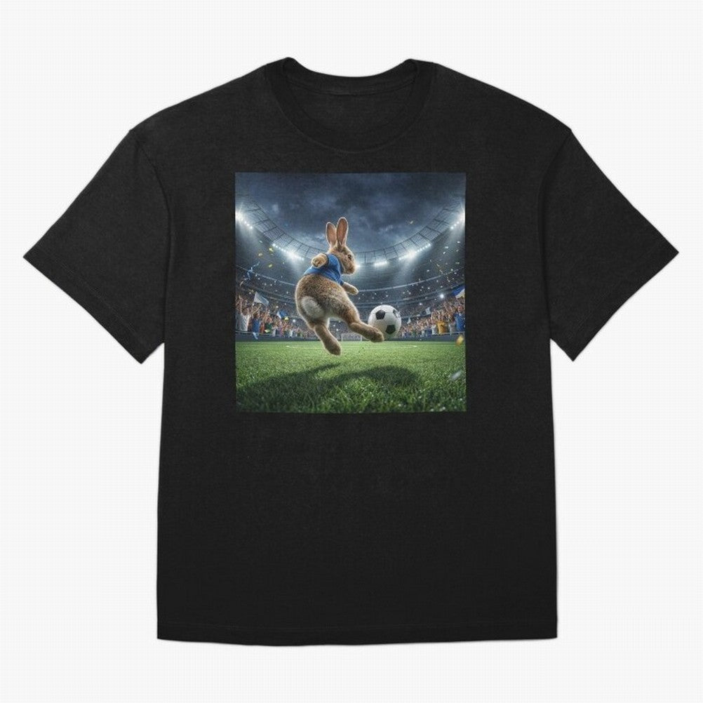 Rabbit Is Veritable Messi on the Soccer Pitch Oversized T-Shirt Make Every Kick Count in the FIFA World Cup 2026 Group Stage Journey through CR7 Highlights, England and Germany Pride, Global Supporter Spirit, Legendary Goals, National Colors and