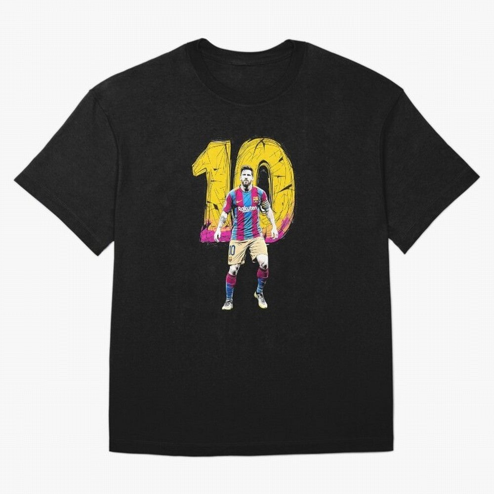Messi sticker Oversized T-Shirt Live for the Drama of Match Day Hype around FIFA World Cup 2026 USA Canada Mexico, Haaland, England and Germany, Football Passion, Legendary Performances, Festival Vibes and Supporter Community; Perfect for Fans,