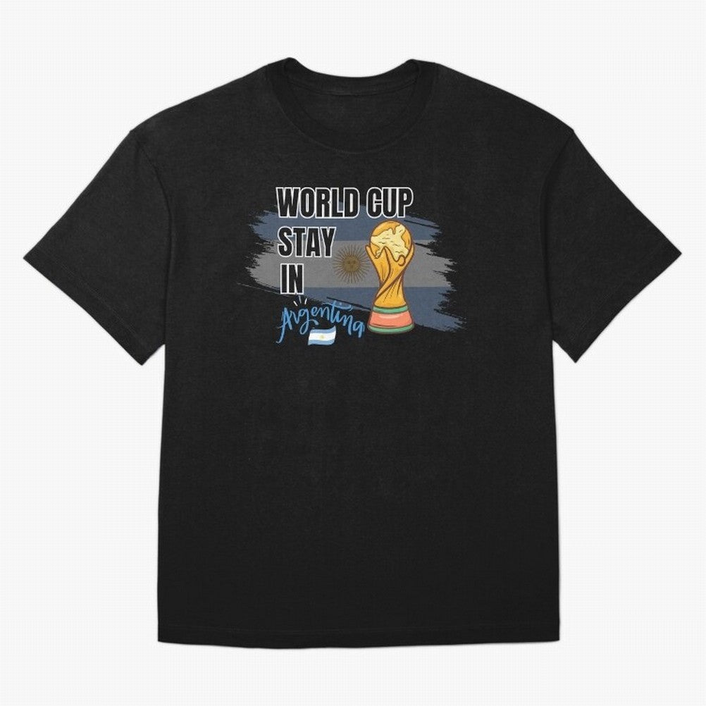 World Cup stay in Argentina Oversized T-Shirt Celebrate National Team Dreams in Global Football Passion for FIFA World Cup 2026 Group Stage, Centered on Messi, Neymar and Mbappe, England and Germany, Tournament Hype, Historic Matchups, Family