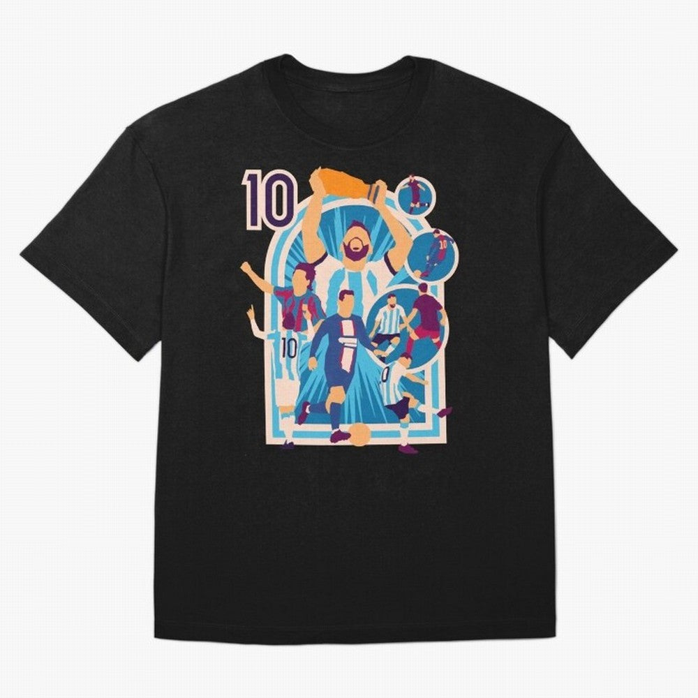 Messi - The Goat Classic T-Shirt Follow FIFA World Cup 2026 Group Stage for Fans of Mbappe and Argentina, Bringing Stadium Memories, Football Loyalty, International Chants and Championship Tradition; Great for Supporters Who Love Legendary Players,