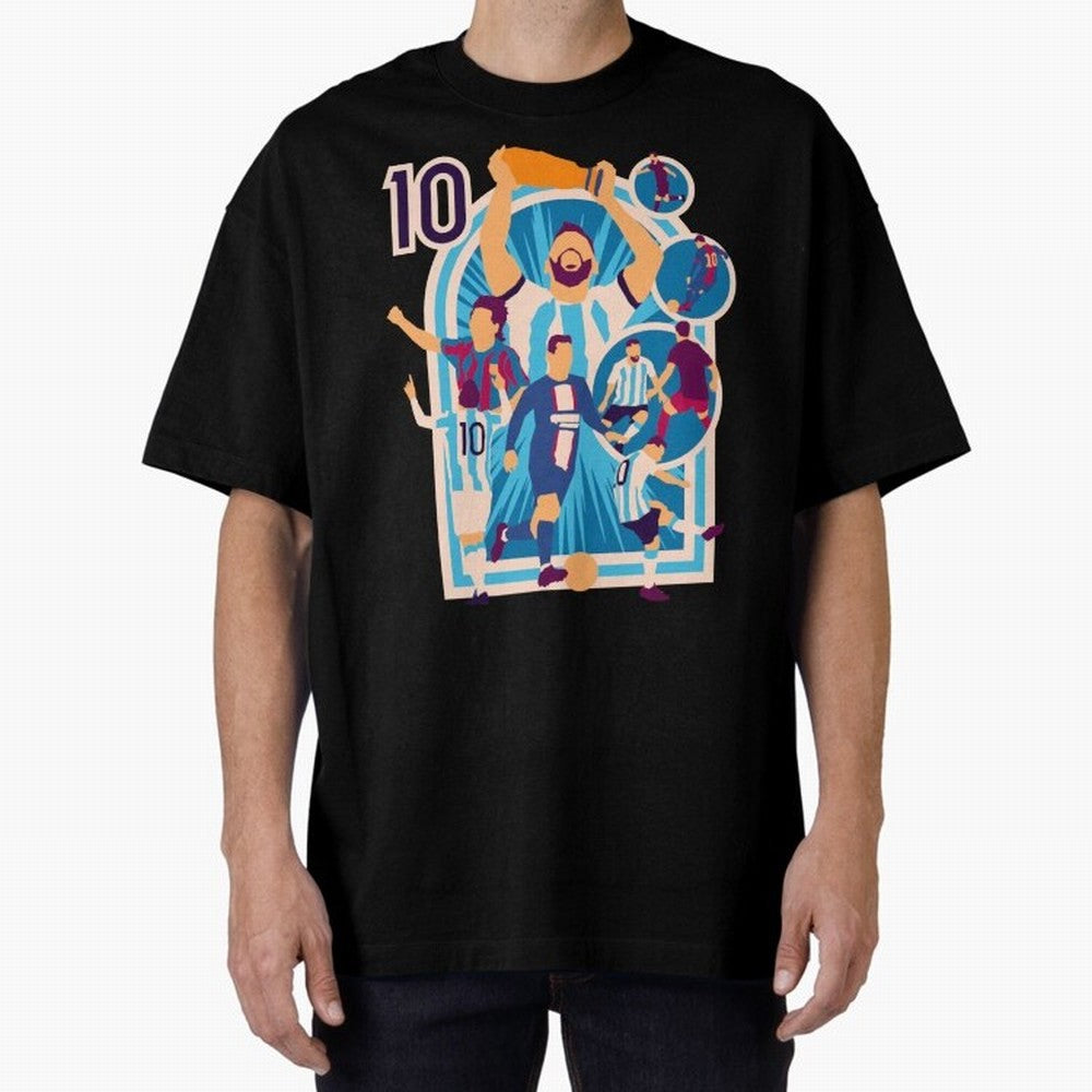 Messi - The Goat Classic T-Shirt Follow FIFA World Cup 2026 Group Stage for Fans of Mbappe and Argentina, Bringing Stadium Memories, Football Loyalty, International Chants and Championship Tradition; Great for Supporters Who Love Legendary Players,
