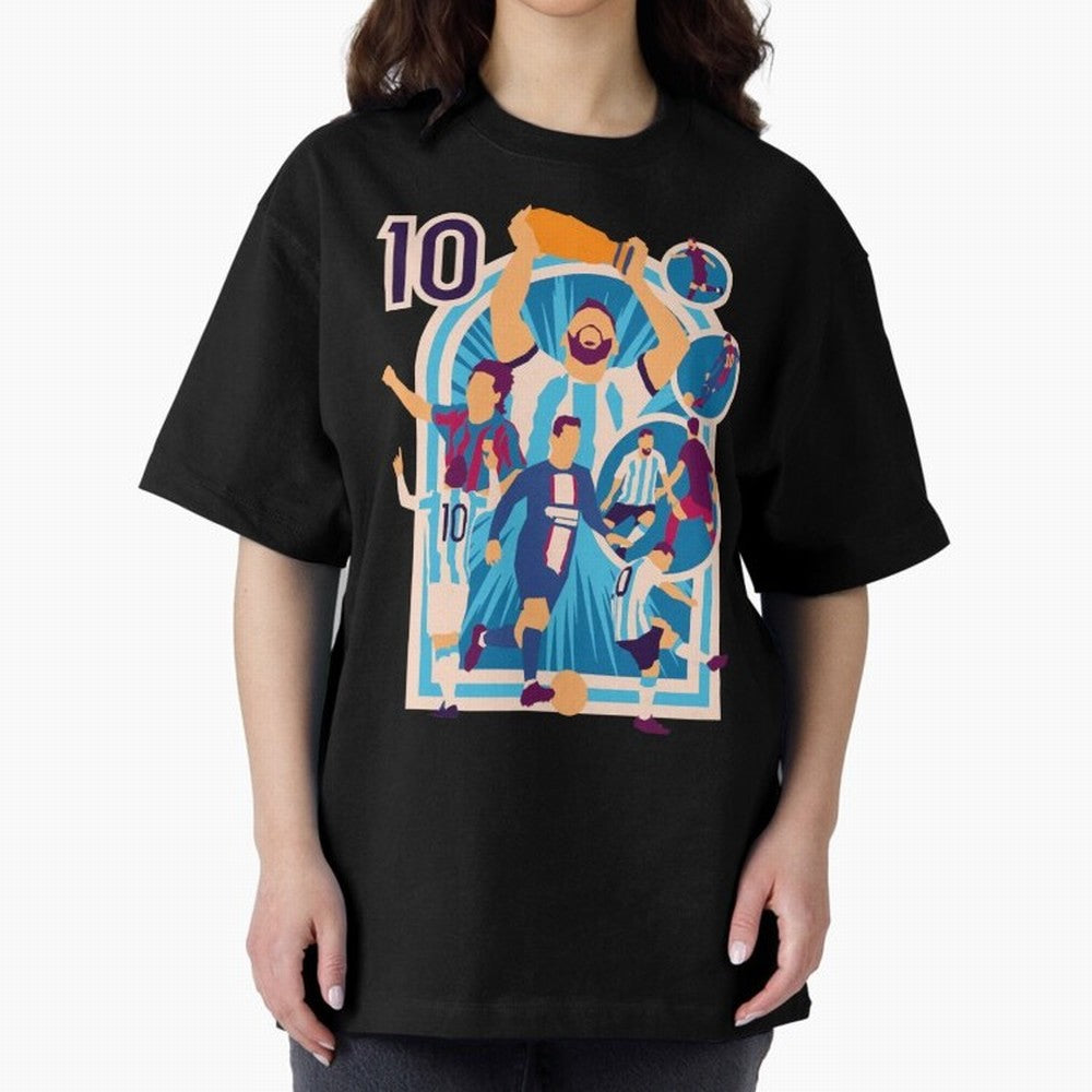 Messi - The Goat Classic T-Shirt Follow FIFA World Cup 2026 Group Stage for Fans of Mbappe and Argentina, Bringing Stadium Memories, Football Loyalty, International Chants and Championship Tradition; Great for Supporters Who Love Legendary Players,