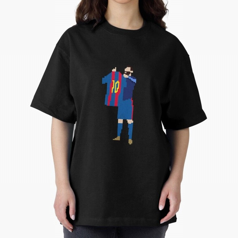 Messi Iconic Celebration Pixel Classic T-Shirt Turn Up for Global Football Passion for FIFA World Cup 2026 USA Canada Mexico, Made for Neymar, Haaland and Cristiano Ronaldo, Argentina, Worldwide Fan Energy, Dramatic Goals, Stadium Lights and