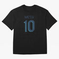 Messi 10 Oversized T-Shirt Capture Stadium Memories from FIFA World Cup 2026 Group Stage Spirit, Centered on Argentina and Brazil, Messi, Global Supporter Spirit, Legendary Goals, National Colors and Tournament Celebration; Perfect for People Who