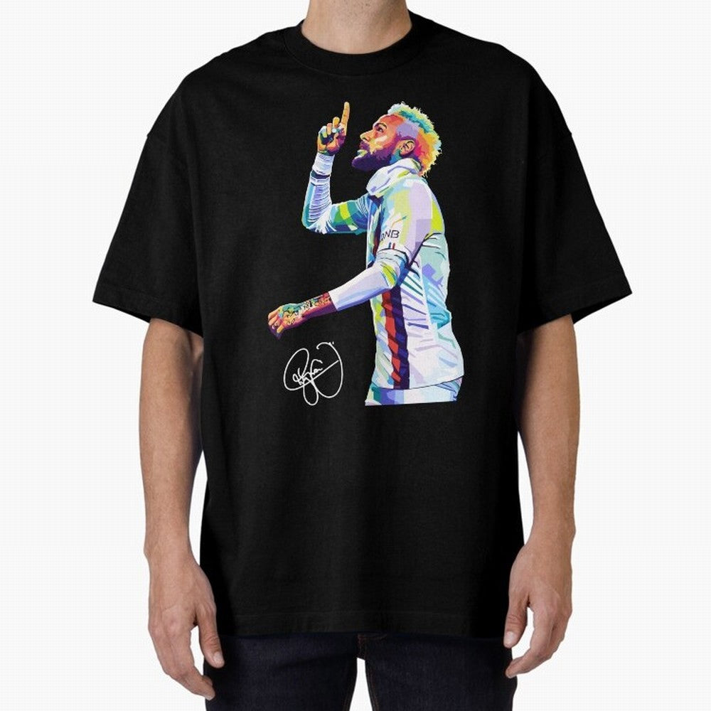 Neymar Jr Football Wpap Pop Art Classic T-Shirt Keep the Legacy of Global Football Passion for FIFA World Cup 2026 USA Canada Mexico, Featuring Messi, Neymar and Mbappe, England, France and Netherlands, Stadium Chants, National Pride, Trophy Dreams