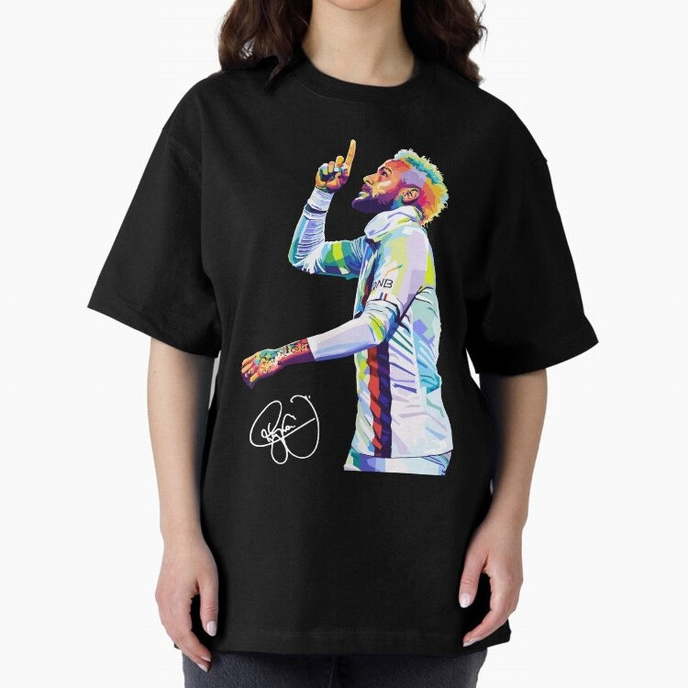 Neymar Jr Football Wpap Pop Art Classic T-Shirt Keep the Legacy of Global Football Passion for FIFA World Cup 2026 USA Canada Mexico, Featuring Messi, Neymar and Mbappe, England, France and Netherlands, Stadium Chants, National Pride, Trophy Dreams