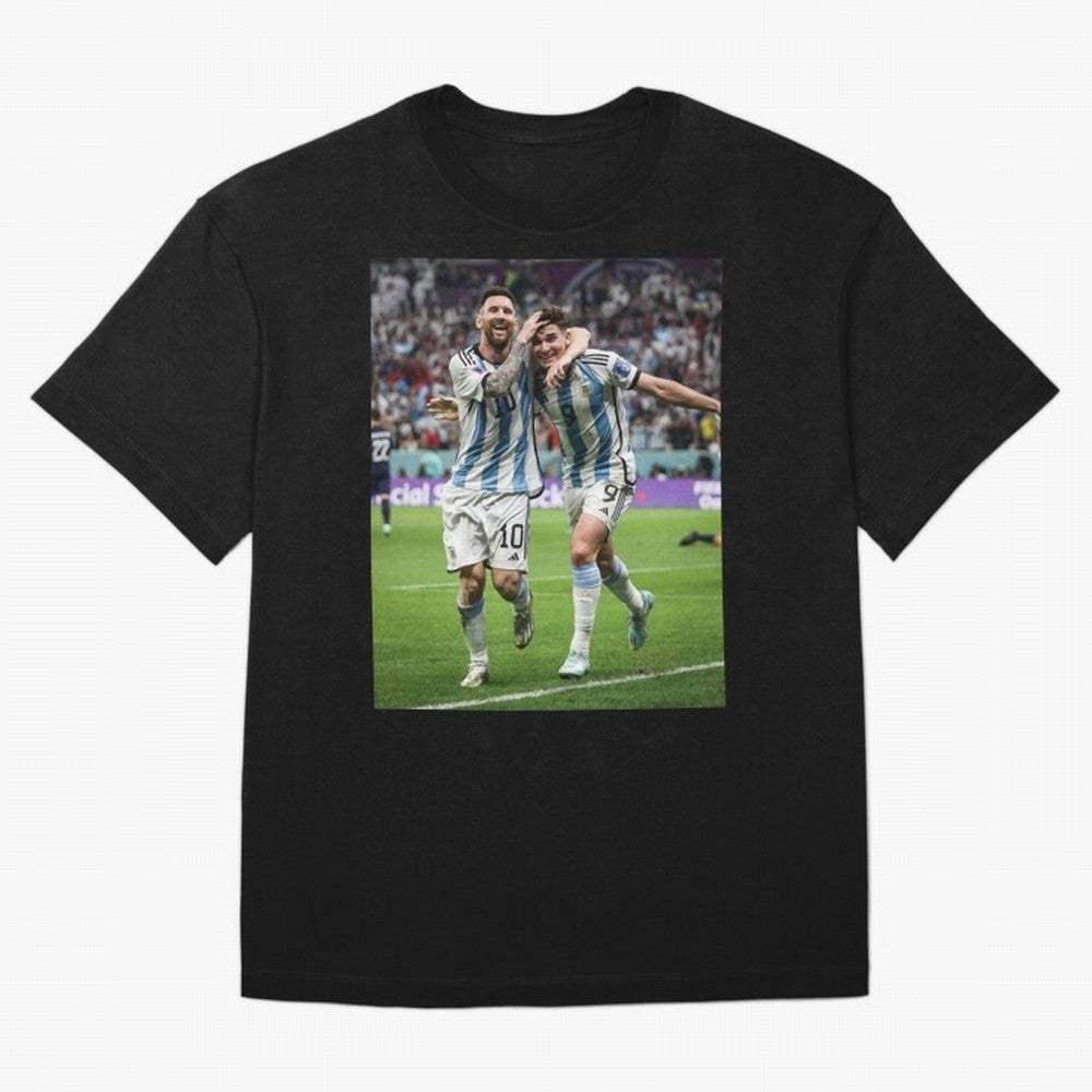 Messi x Alvarez Semifinal Classic T-Shirt Experience the FIFA World Cup 2026 USA Canada Mexico Journey through Mbappe and Neymar Highlights, Germany Pride, Supporter Pride, Iconic Celebrations, Legendary Names and Global Match Day Energy; Made for