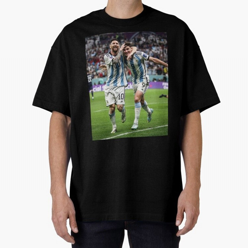 Messi x Alvarez Semifinal Classic T-Shirt Experience the FIFA World Cup 2026 USA Canada Mexico Journey through Mbappe and Neymar Highlights, Germany Pride, Supporter Pride, Iconic Celebrations, Legendary Names and Global Match Day Energy; Made for