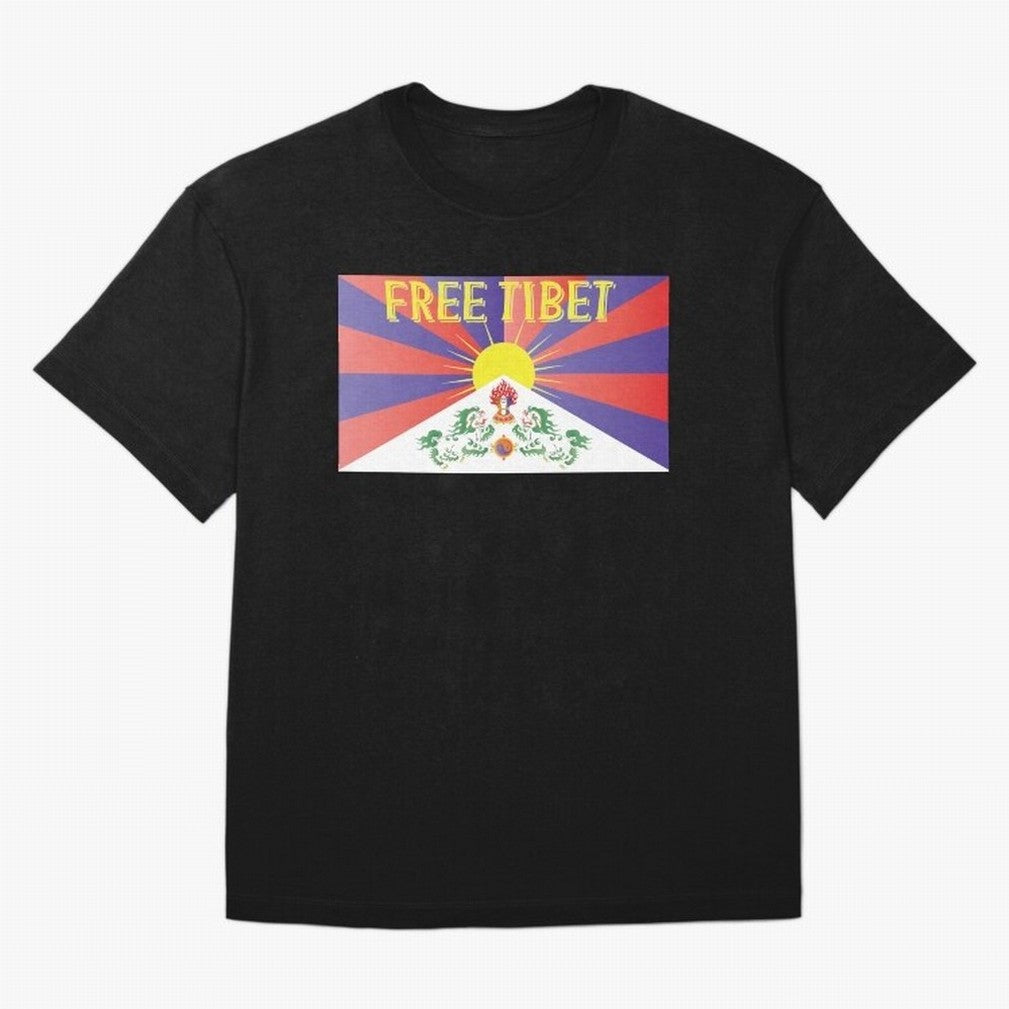 Free Tibet Movement Oversized T-Shirt Wear the Spirit of FIFA World Cup 2026 Driven by Messi and Cristiano Ronaldo, England, France and Netherlands Energy, Football History, Final Match Energy, Crowd Noise and Once in a Lifetime Moments; Ideal for