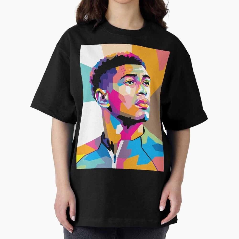 Jude Bellingham in WPAP Style Classic T-Shirt Remember Iconic Moments from Match Day Hype around FIFA World Cup 2026 Group Stage, Cristiano Ronaldo, Argentina and Brazil, Football Festival Excitement, Trophy Ambitions, Country Rivalries and Star
