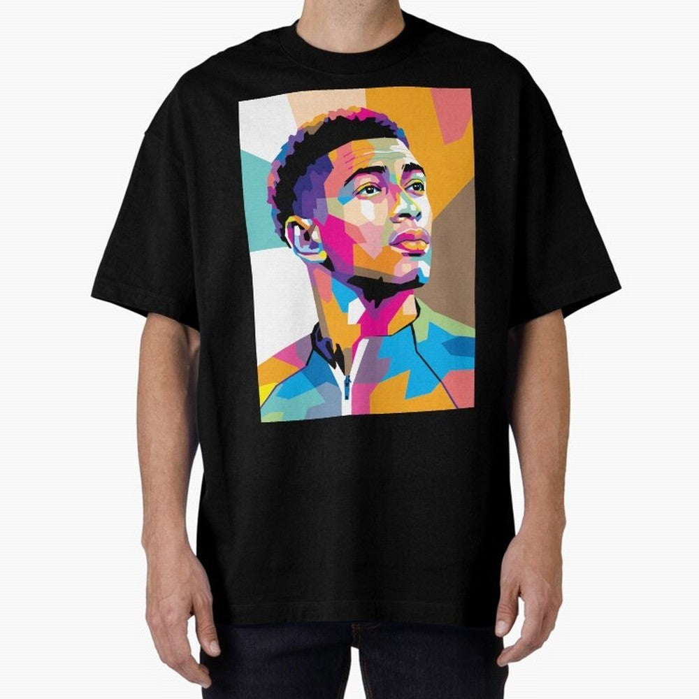 Jude Bellingham in WPAP Style Classic T-Shirt Remember Iconic Moments from Match Day Hype around FIFA World Cup 2026 Group Stage, Cristiano Ronaldo, Argentina and Brazil, Football Festival Excitement, Trophy Ambitions, Country Rivalries and Star